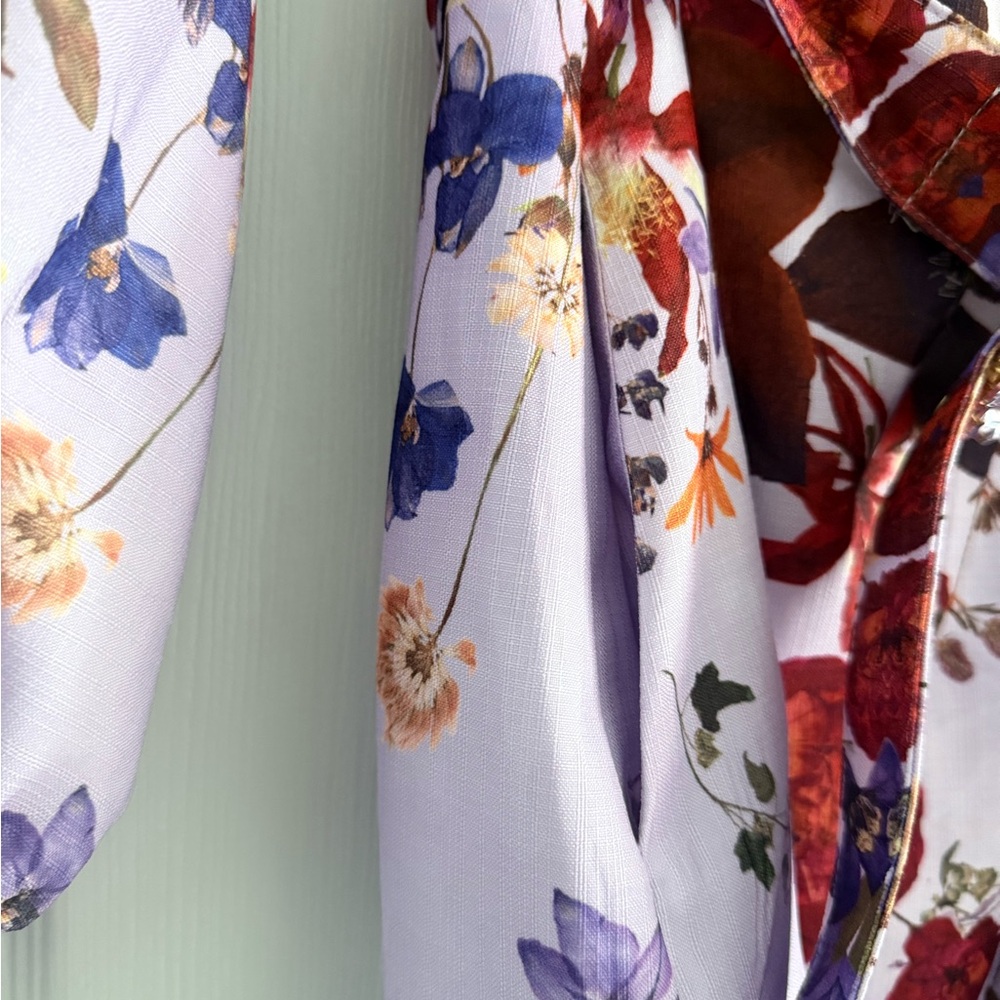 L'ATISTE Floral Purple Midi Dress - Picture 7 of 14